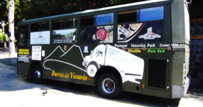 La Busvia del Vesuvio, sul vulcano con il fuoristrada collettivo