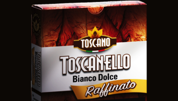 Nuovo Toscanello Bianco Dolce Raffinato: sigaro grappa e zucchero