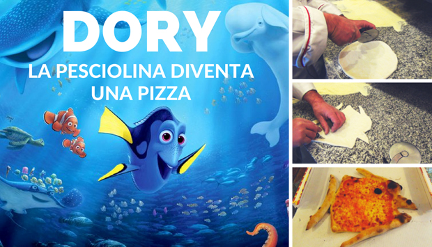 Alla ricerca di Dory, la pesciolina diventa una pizza fatta in casa