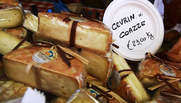 Cevrin di Coazze, formaggio tipico della provincia di Torino