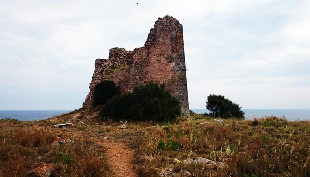 Torre Uluzzo sulla costa del Salento, nel Parco di Porto Selvaggio (Nardò)