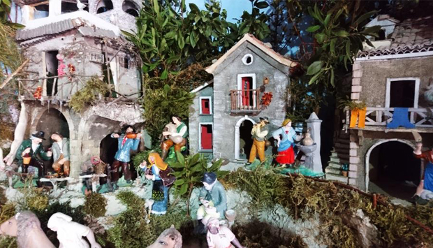Il bellissimo presepe artistico degli Spina, a Fiumefreddo Bruzio (CS)