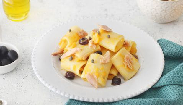 Mezzi Paccheri con tonno e pomodoro da fare in casa con My Cooking Box