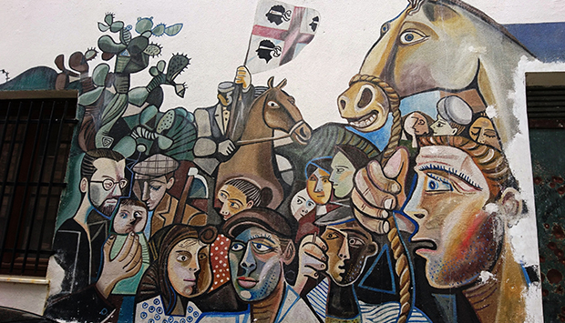 Murales di Orgosolo (Sardegna), politica e società diventano arte