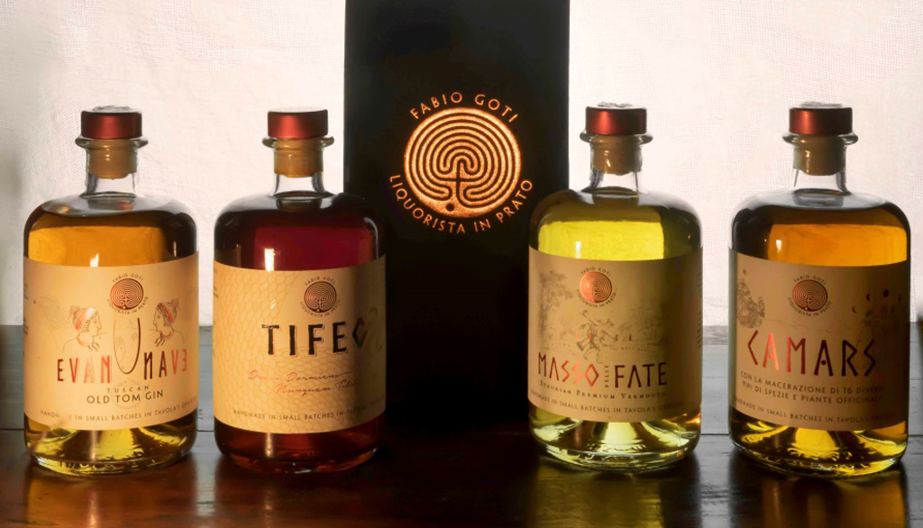 Opificio Nunquam, Prato: liquori cult, distillati storici e spiriti etruschi dal genio di Fabio Goti