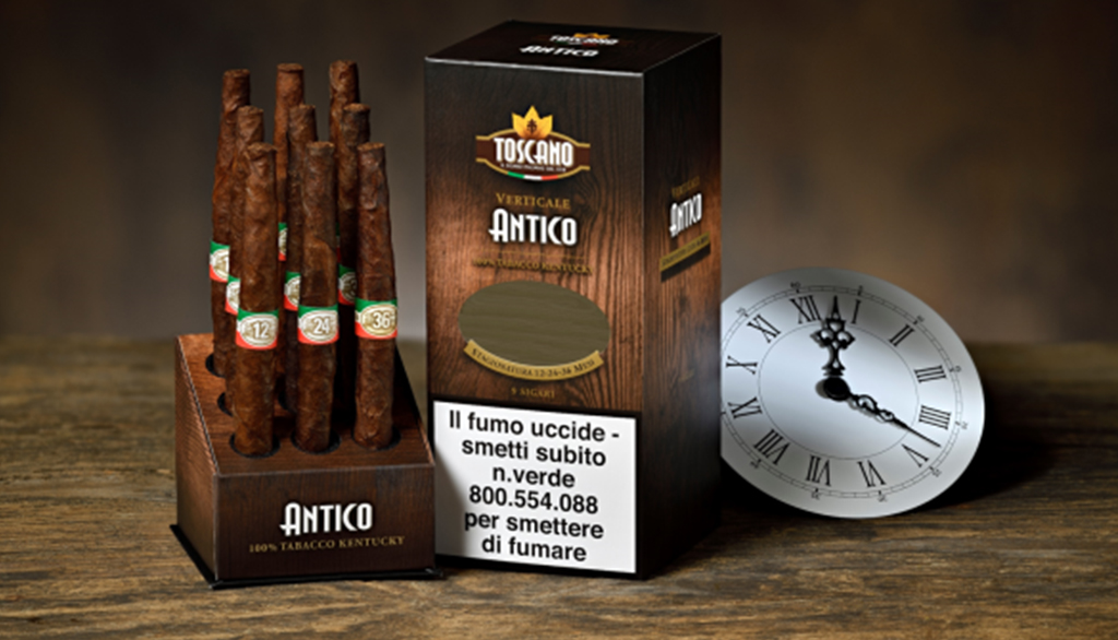 Nuovo cofanetto Verticale di sigari Antico Toscano, 3 stagionature per scoprire il gusto del tempo