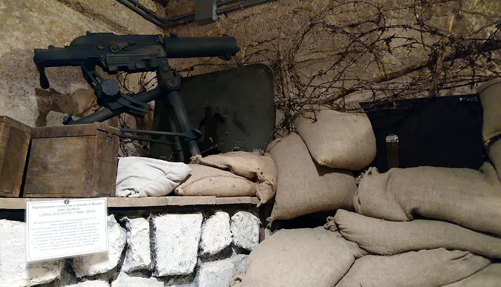 Il Museo della prima guerra mondiale di Forte Belvedere a Lavarone in una fortezza austro-ungarica