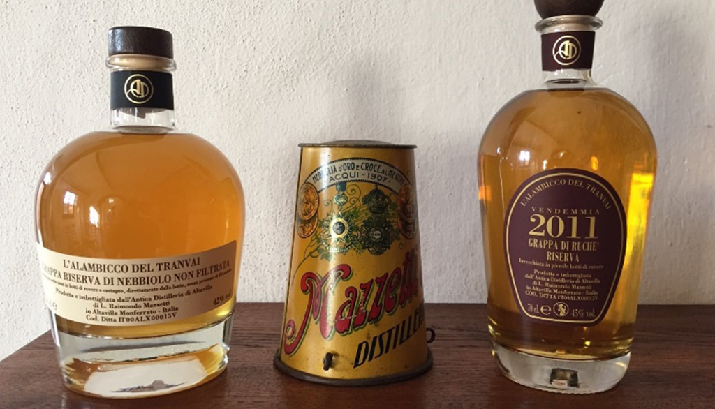 L’Alambicco del tranvai, grandi grappe di Antica distilleria di Altavilla, distillatori dal 1846